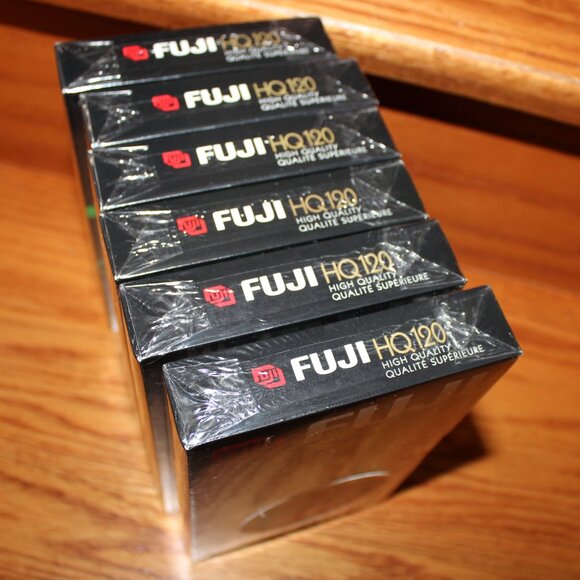 3/$77❤️6 x new Fuji Film Blank VHS 6 Hours Cassette Tape High Quality HQ T-120 - Picture 3 of 6